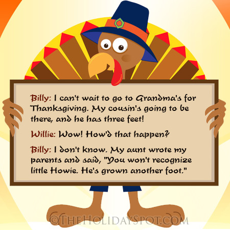 Thanksgiving joke - Turkey showing joke