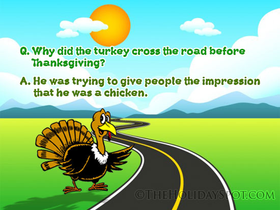 Funny Joke on Thanksgiving and Turkey images