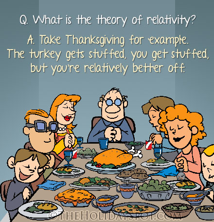 Thanksgiving joke on relativility