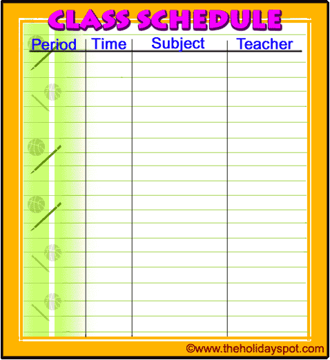 personalize your class schedule