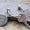 Life is a Journey Engraved Silver Key Ring