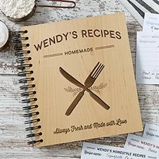 Farmhouse Kitchen Personalized Recipe Book & Recipe Cards