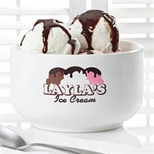 Ice Cream Parlor Personalized 14 oz. Ice Cream Bowl