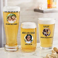 Photo Message For Him Personalized Beer Glass Collection