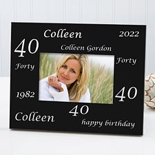Birthday Cheers Personalized Picture Frame