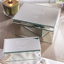 Write Your Own Engraved Mirrored Jewelry Box