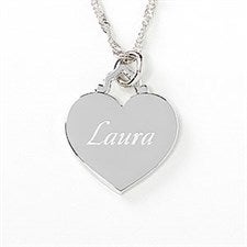 Just For Her Personalized Heart Pendant