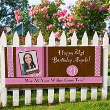 Birthday Party Personalized Photo Banner