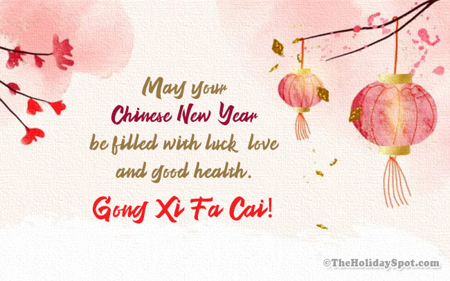 Chinese New Year greeting card with a beautiful vector background
