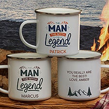 The Man, The Myth, The Legend Personalized Camping Mug