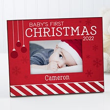 Baby's 1st Christmas Personalized Picture Frame