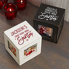 Visit with Santa Personalized Photo Cubes