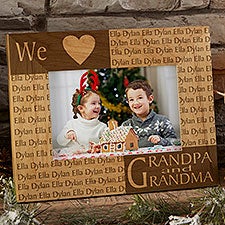 Our Loving Hearts Holiday Personalized Frame