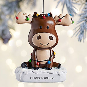 Christmas Moose© Personalized Ornament