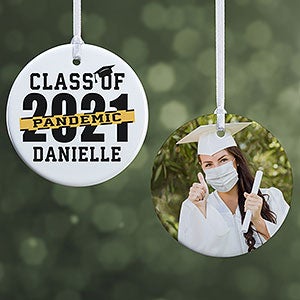 Pandemic 2021 Graduation Personalized Ornament