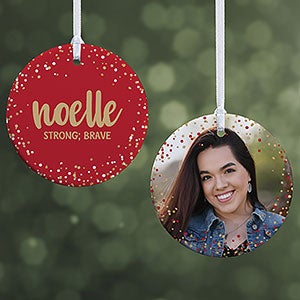 Sparkling Name Meaning Personalized Ornament