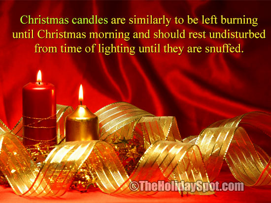 Christmas superstition on candle