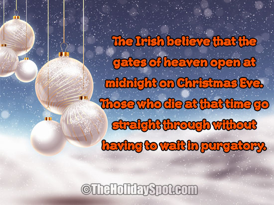 Christmas superstiton on gates of heaven