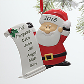Santa's List© Personalized Ornament