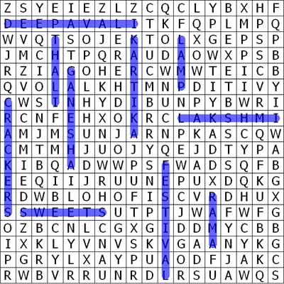 Answer of Word Search Puzzle