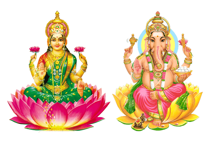 Mata Lakshmi and Lord Ganesha