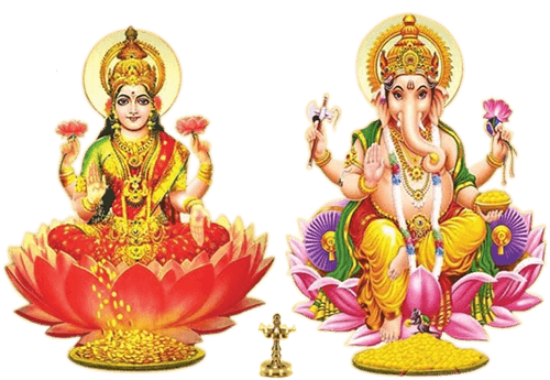Goddes Lakshmi and Lord Ganesha idols