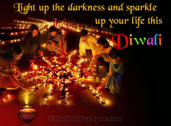 Colorful Diwali greeting card