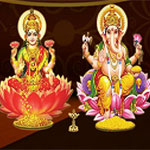 Animated Diwali wishes with Lakshmi-Ganesh and fireworks