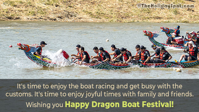 A Dragon Boat Festival card for WhatsApp and Facebook