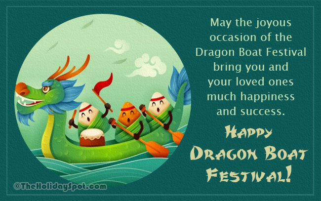 Happy Dragon Boat Festival card for WhatsApp and Facebook status