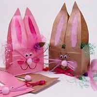 paper bag bunny