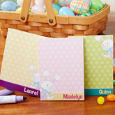 Happy Easter Personalized Bunny Mini Notepad Set of 3