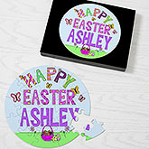 Happy Easter Personalized Round Puzzles