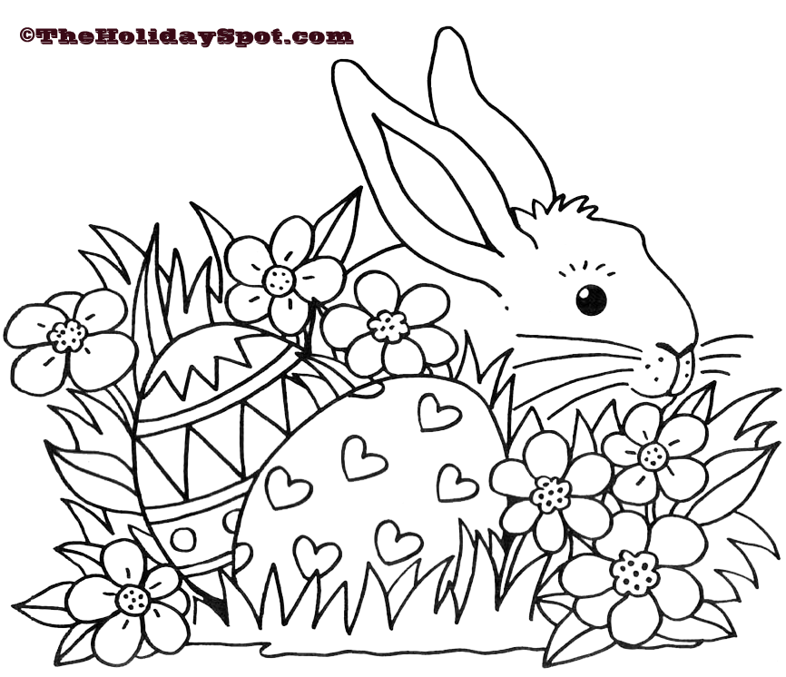 Easter Coloring Pages | Easter Bunny coloring Pages