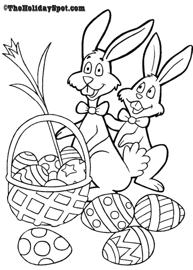 Easter Coloring Pages | Easter Bunny coloring Pages