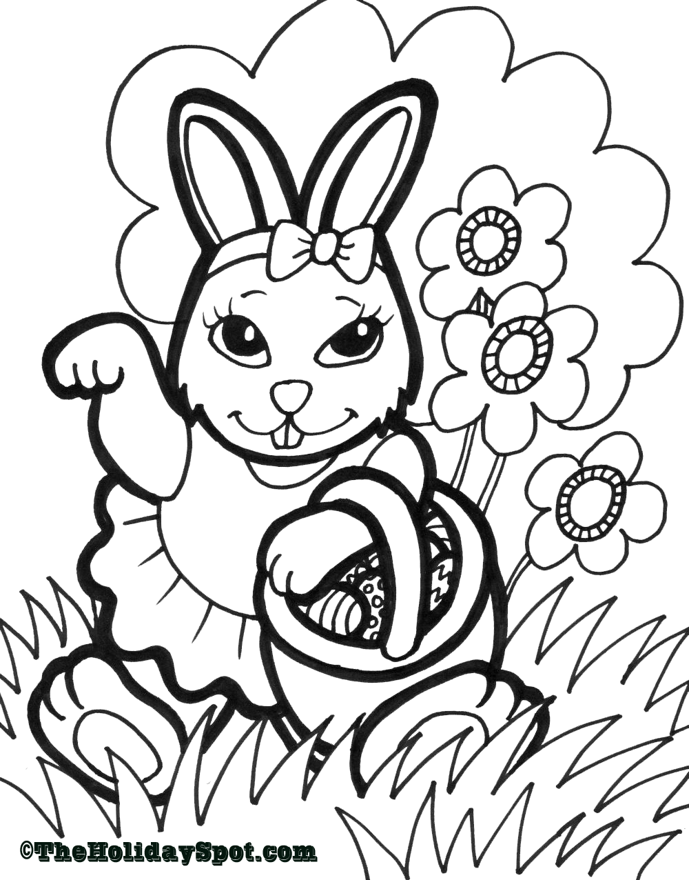 Easter Coloring Pages | Easter Bunny Coloring Pages