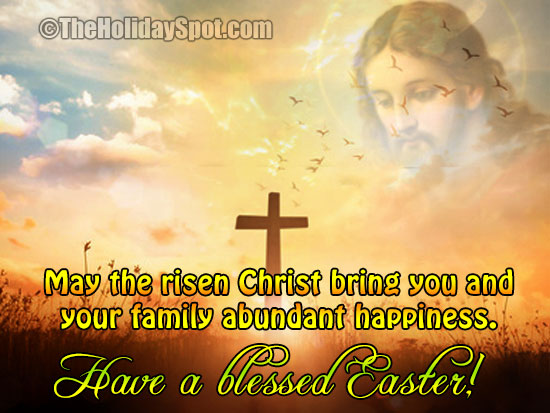 Easter blessings card for WhatsApp and Facebook