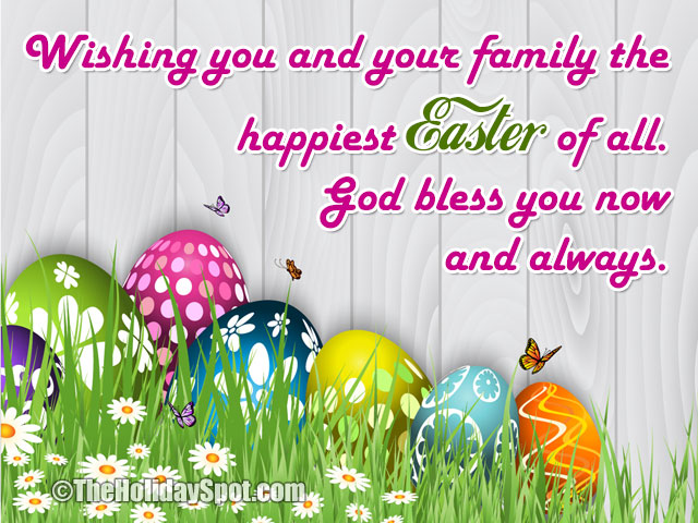 Happy Easter card for WhatsApp