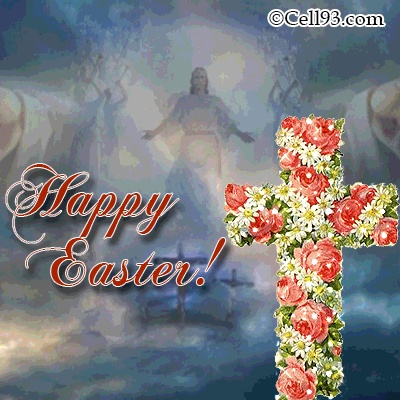 Animated Easter card of Jesus Christ