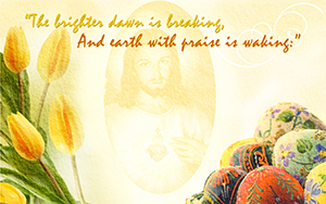 Easter wallpaper - The blessings of Jesus are always with us