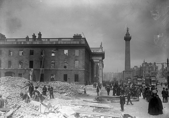 Sackville Street, Dublin in the aftermath of the 1916 Easter Rising