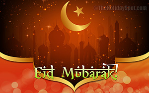 Eid-ul-Adha Wallpaper with Eid wishes