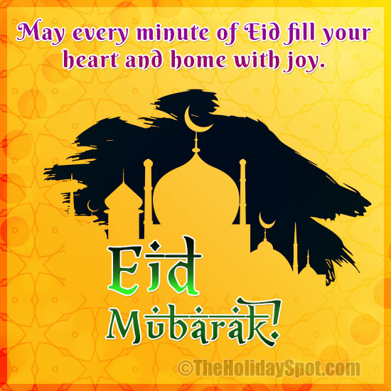 Eid greeting card with beautiful background