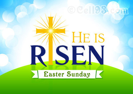 Easter Sunday greeting card