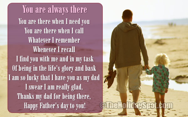 Father's Day Poem - You are always there