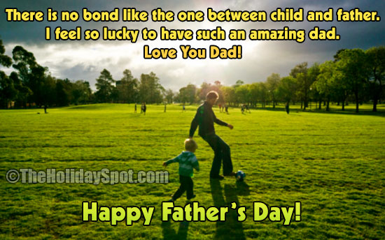 Father's Day Greeting Card - Bond between child and father