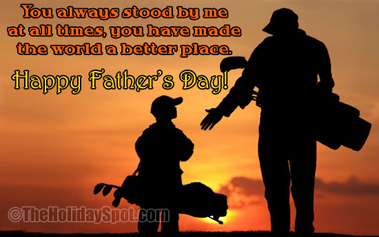 Happy Fathers Day greeting card for WhatsApp and Facebook