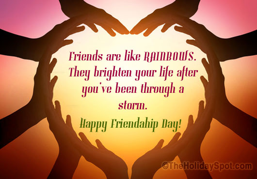 Beautiful Frienship Day card for WhatsApp and Facebook