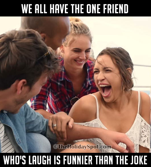 Friendship Day meme shows some friends laughing and enjoying