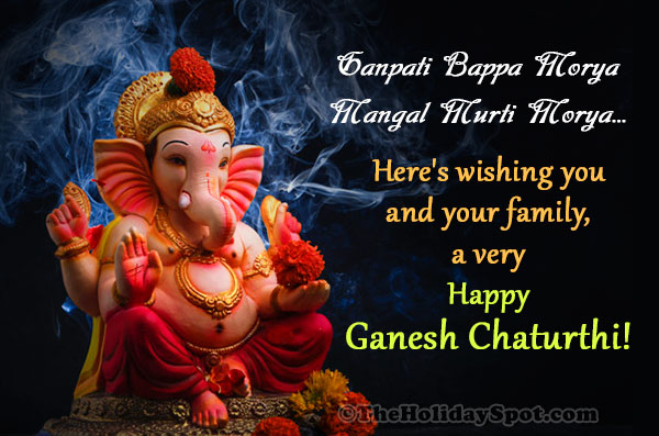 Image for WhatsApp and Facebook with Ganesh Chaturthi wishes for the family